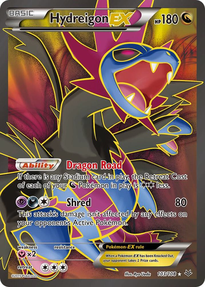 Hydreigon EX Full Art 103/108 (XY - Roaring Skies)  - Holofoil | Good Games Adelaide SA