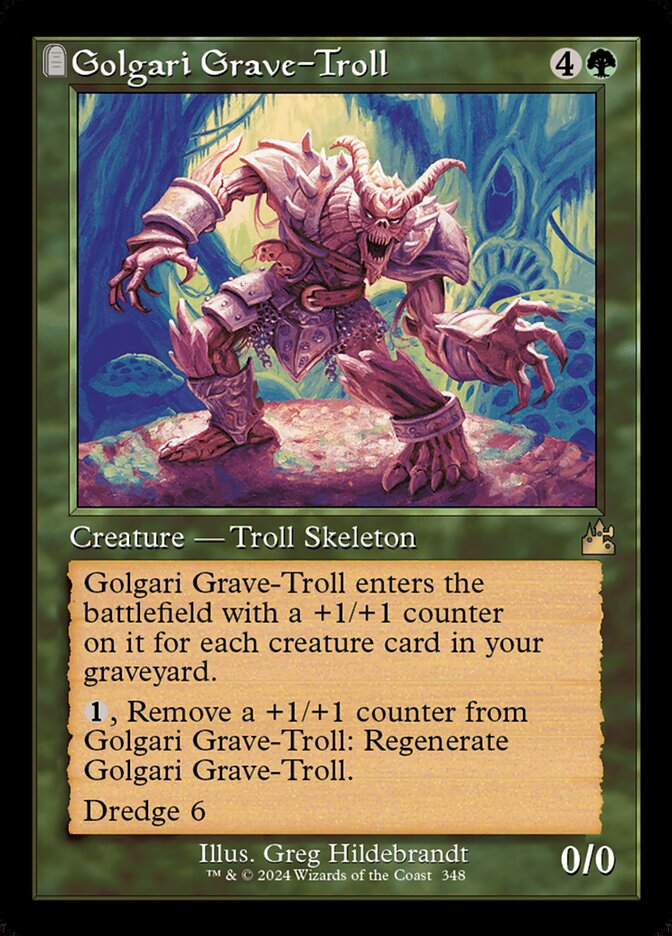 Golgari Grave-Troll 348 (Ravnica Remastered)  - Foil | Good Games Adelaide SA