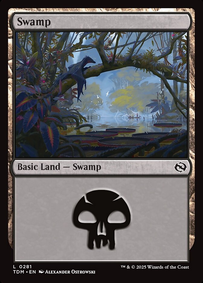 Swamp 281 (Tarkir: Dragonstorm)  - Foil | Good Games Adelaide SA