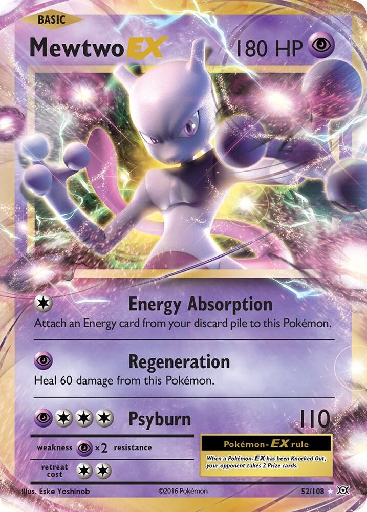 Mewtwo EX 52/108 (XY - Evolutions)  - Holofoil | Good Games Adelaide SA