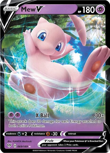 Mew V 069/189 (SWSH03: Darkness Ablaze)  - Holofoil | Good Games Adelaide SA