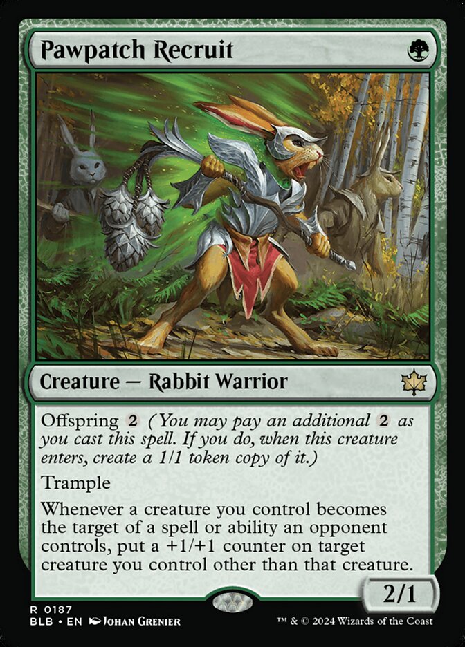 Pawpatch Recruit 187 (Bloomburrow)  - Foil | Good Games Adelaide SA
