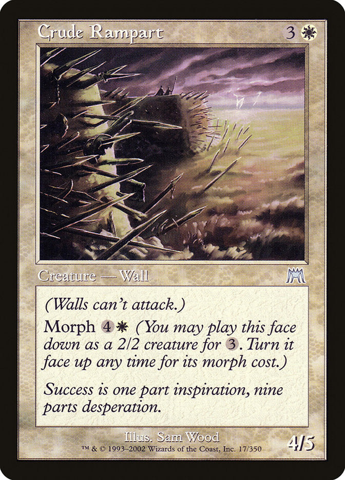 Crude Rampart 17 (Onslaught)  - Foil | Good Games Adelaide SA