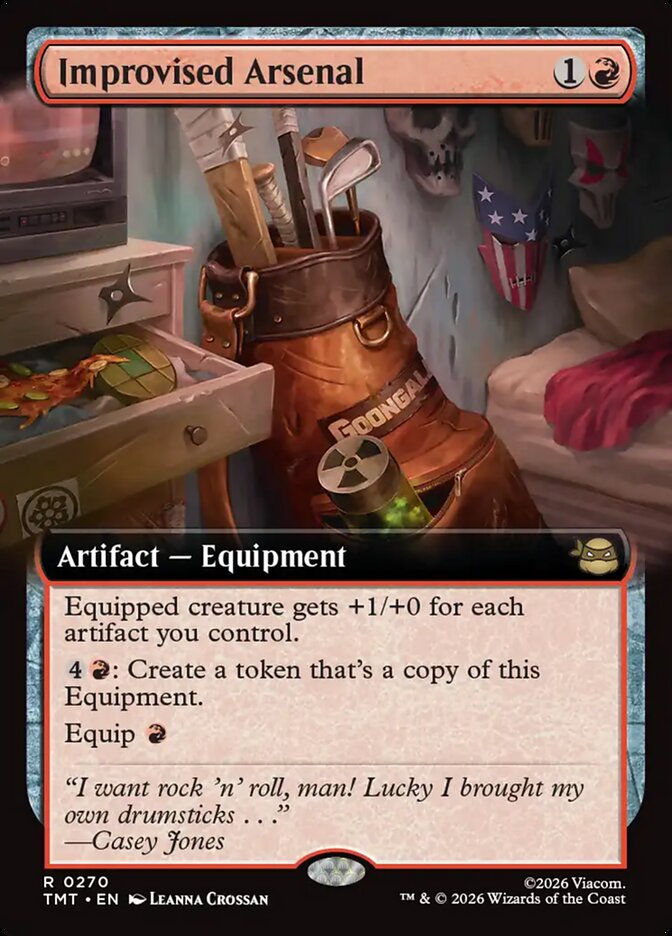 Improvised Arsenal  270/260 (Teenage Mutant Ninja Turtles)  - Extended Art Foil | Good Games Adelaide SA