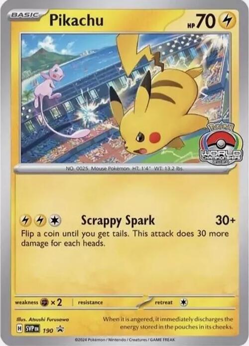 Pikachu 190 190 (SV: Scarlet & Violet Promo Cards)  | Good Games Adelaide SA