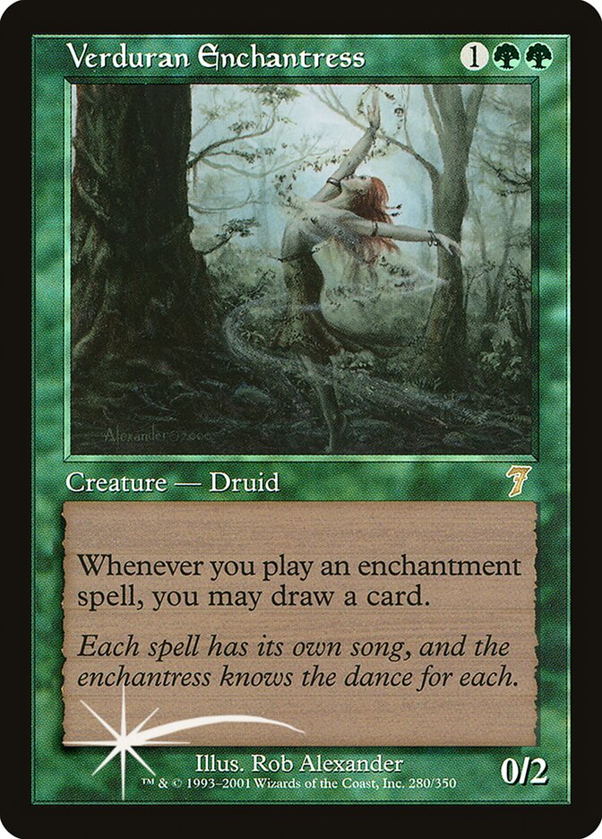 Verduran Enchantress 280 (7th Edition)  - Foil | Good Games Adelaide SA