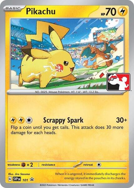 Pikachu Stamped 101 (SV: Scarlet & Violet Promo Cards)  | Good Games Adelaide SA
