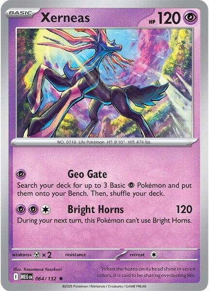 Xerneas 064/132 (ME01: Mega Evolution)  - Holofoil | Good Games Adelaide SA