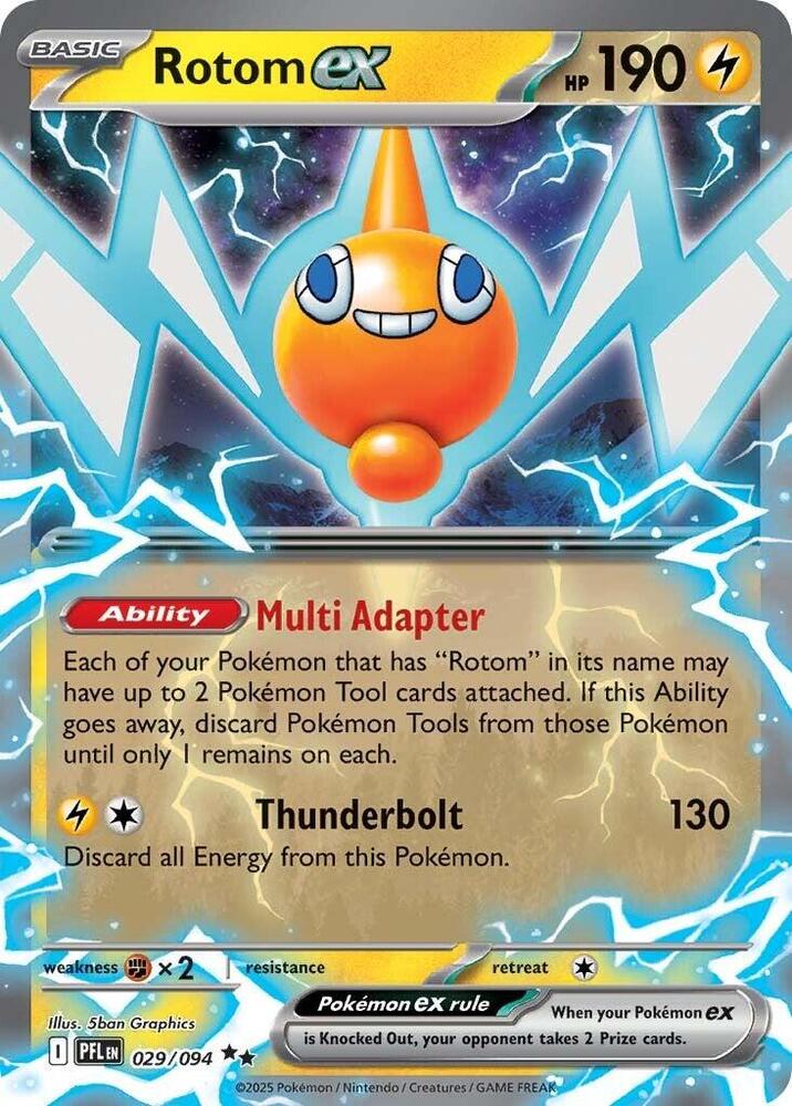 Rotom ex 029/094 (ME02: Phantasmal Flames)  - Holofoil | Good Games Adelaide SA