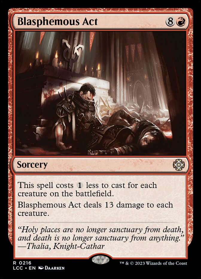 Blasphemous Act 216 (Commander: The Lost Caverns of Ixalan)  | Good Games Adelaide SA
