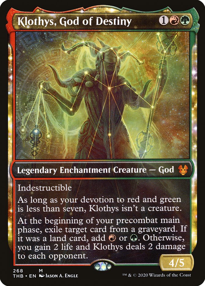 Klothys, God of Destiny 268 (Theros Beyond Death)  - Foil | Good Games Adelaide SA