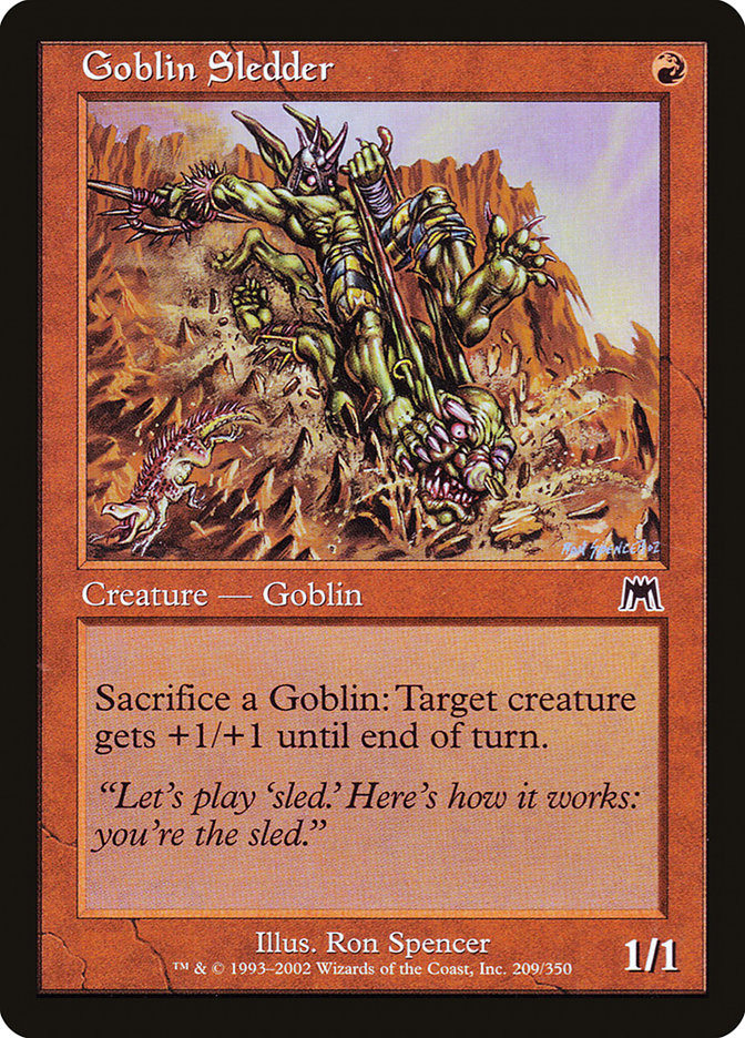 Goblin Sledder 209 (Onslaught)  - Foil | Good Games Adelaide SA