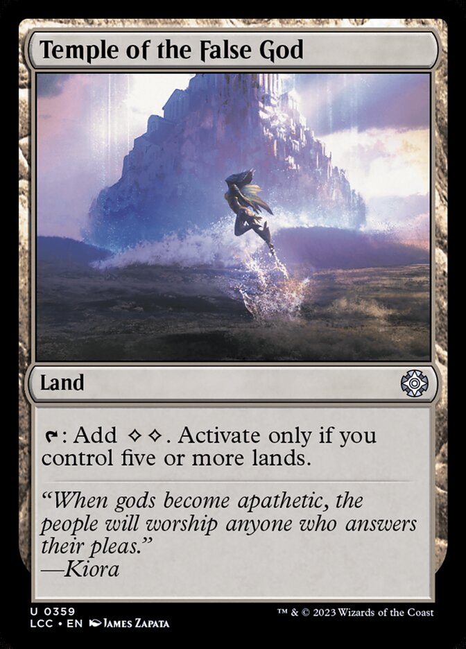 Temple of the False God 359 (Commander: The Lost Caverns of Ixalan)  | Good Games Adelaide SA