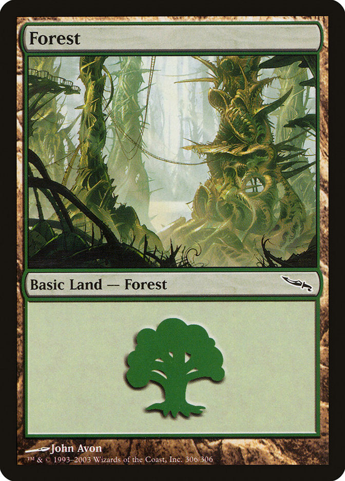 Forest 306 (Mirrodin)  - Foil | Good Games Adelaide SA