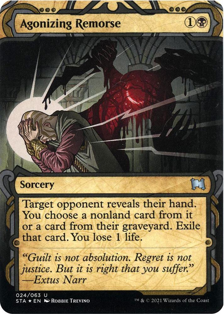 Agonizing Remorse Foil Etched 24 (Strixhaven: Mystical Archives)  - Foil | Good Games Adelaide SA
