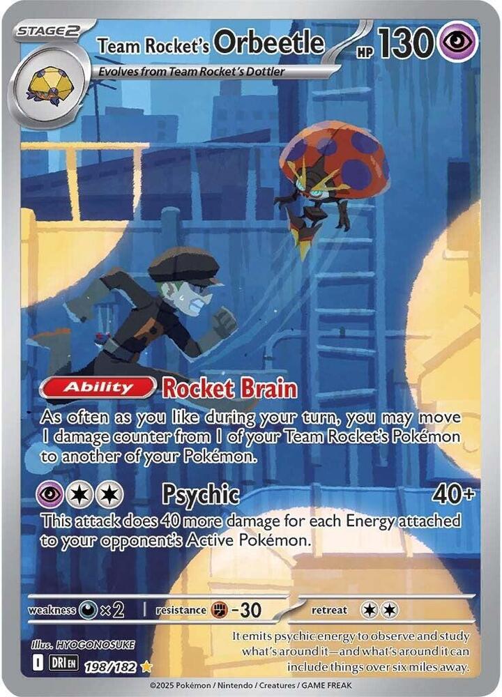 Team Rocket's Orbeetle 198/182 (SV10: Destined Rivals)  - Holofoil | Good Games Adelaide SA
