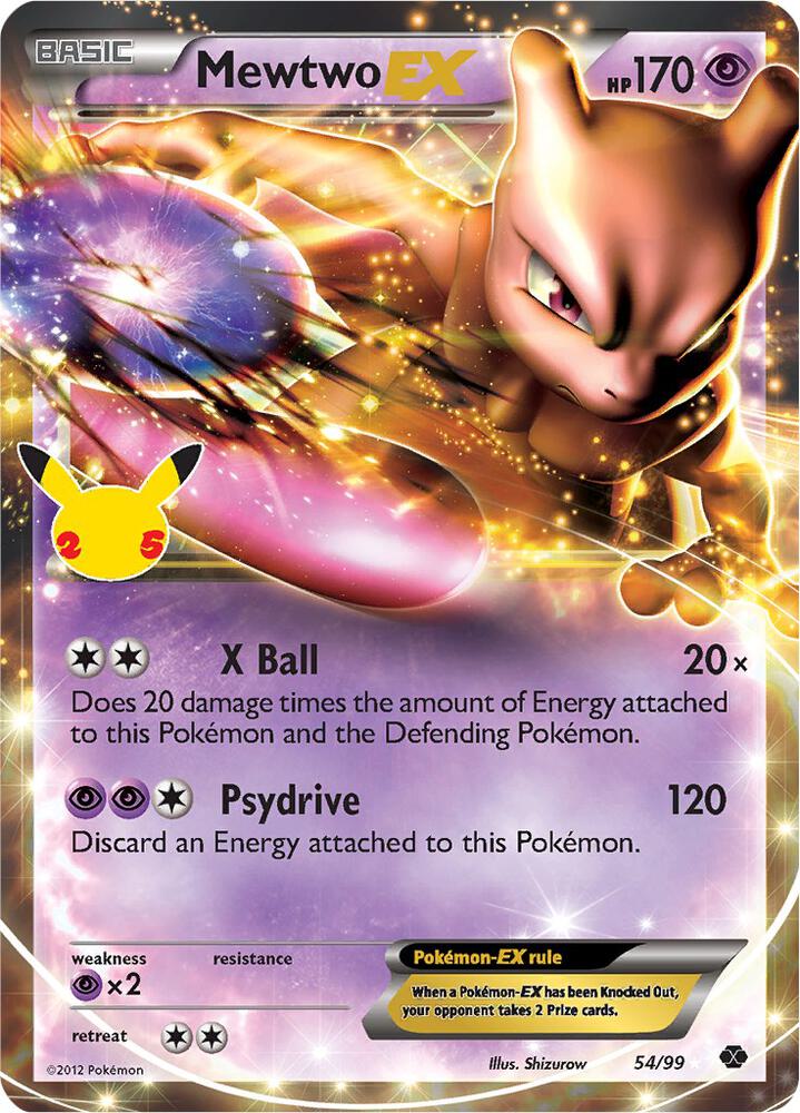 Mewtwo EX 54/99 (Celebrations: Classic Collection)  - Holofoil | Good Games Adelaide SA