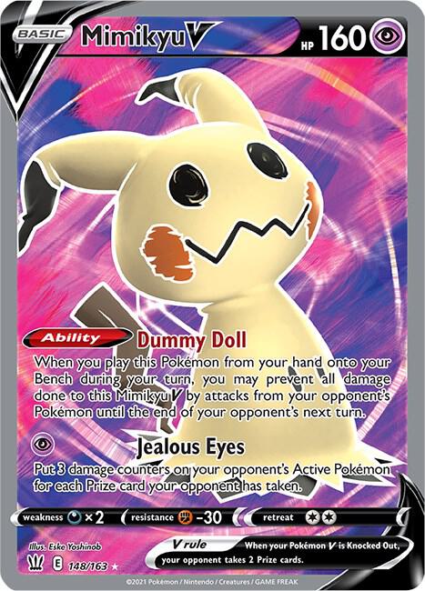Mimikyu V Full Art 148/163 (SWSH05: Battle Styles)  - Holofoil | Good Games Adelaide SA