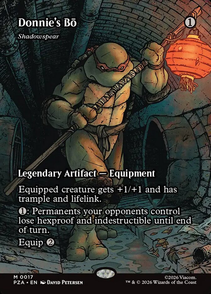 Donnies' Bō Shadowspear 17 (Teenage Mutant Ninja Turtles Source Material)  - Foil | Good Games Adelaide SA