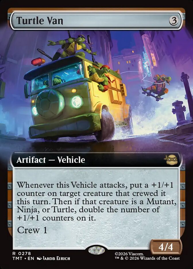 Turtle Van 278 (Teenage Mutant Ninja Turtles)  - Extended Art  | Good Games Adelaide SA