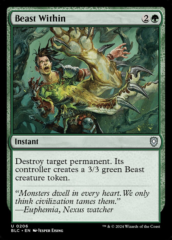 Beast Within 206 (Commander: Bloomburrow)  | Good Games Adelaide SA