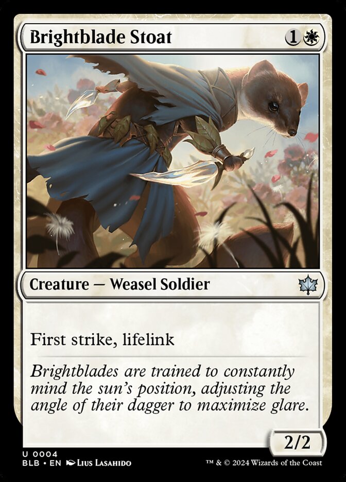 Brightblade Stoat 4 (Bloomburrow)  - Foil | Good Games Adelaide SA