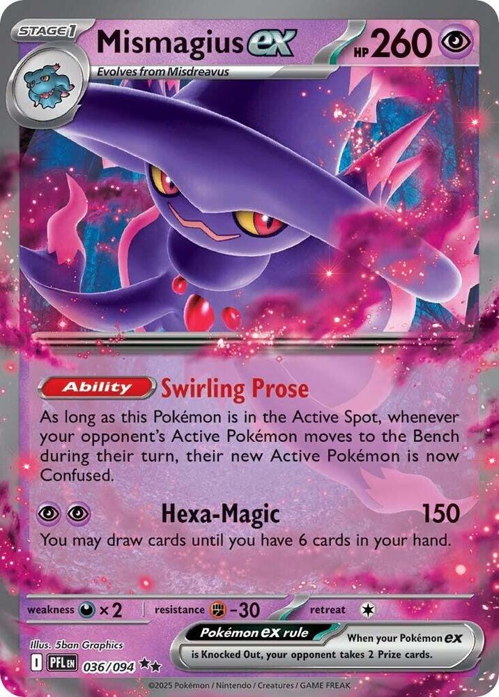 Mismagius ex 036/094 (ME02: Phantasmal Flames)  - Holofoil | Good Games Adelaide SA