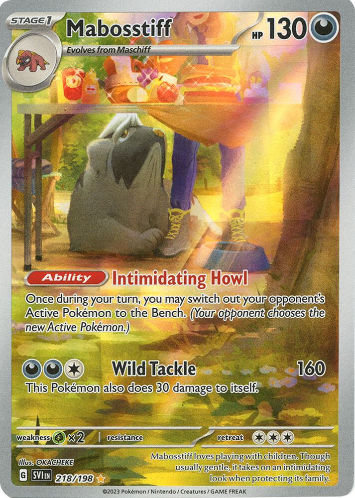Mabosstiff 218 198 218/198 (SV01: Scarlet & Violet Base Set)  - Holofoil | Good Games Adelaide SA