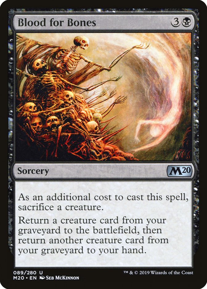 Blood for Bones 89 (Core Set 2020)  - Foil | Good Games Adelaide SA