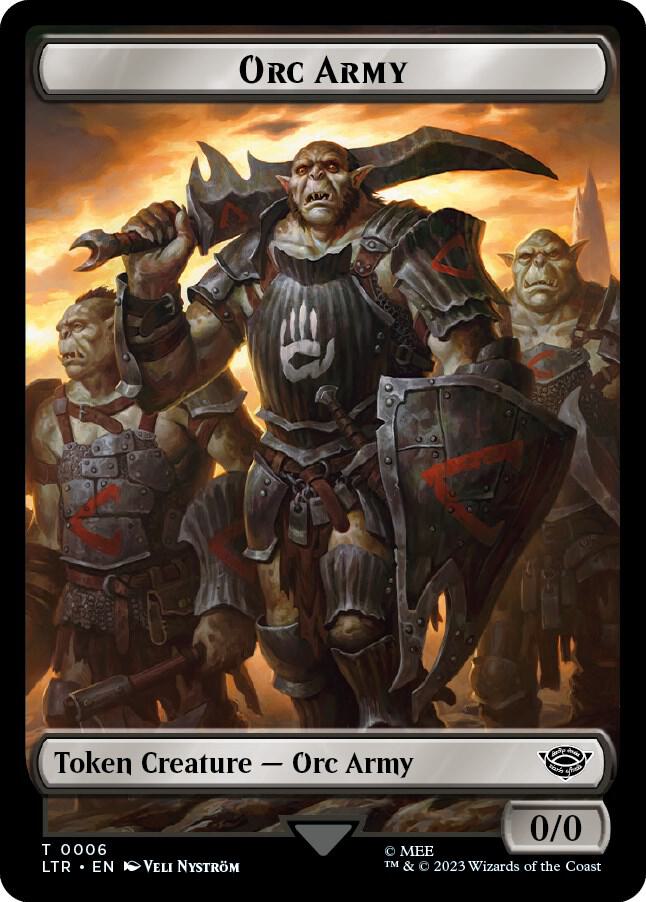 Orc Army 0006 Orc Army 0005 Double Sided Token 6 // 5 (Universes Beyond: The Lord of the Rings: Tales of Middle-earth)  | Good Games Adelaide SA