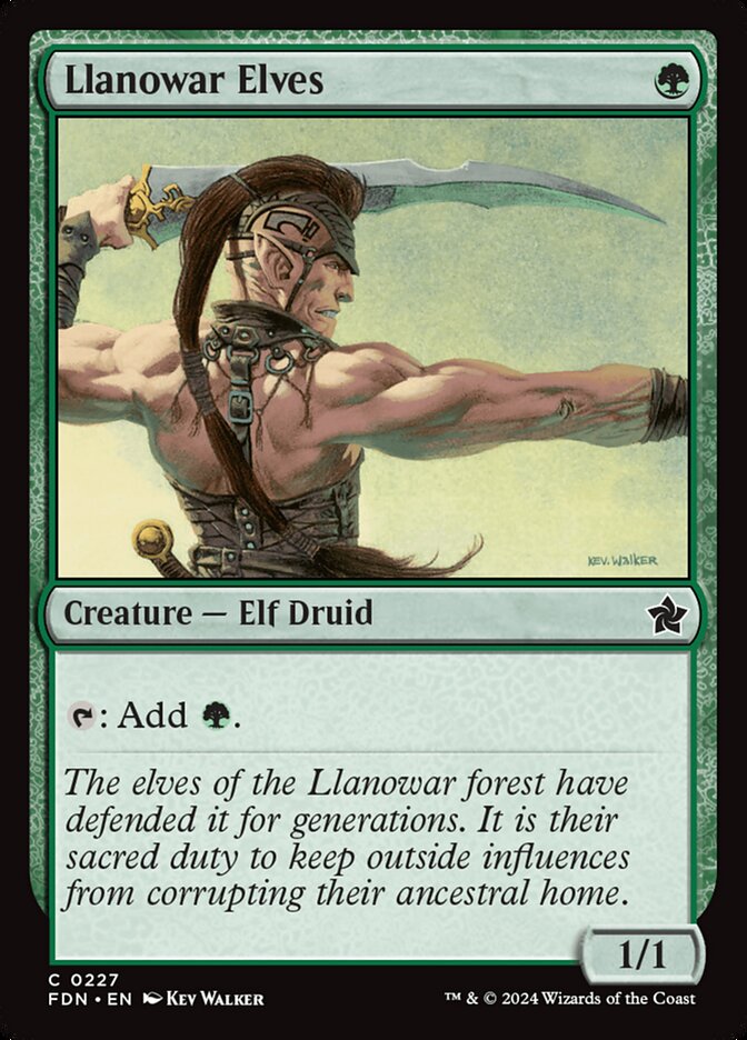 Llanowar Elves 227 (Foundations)  | Good Games Adelaide SA