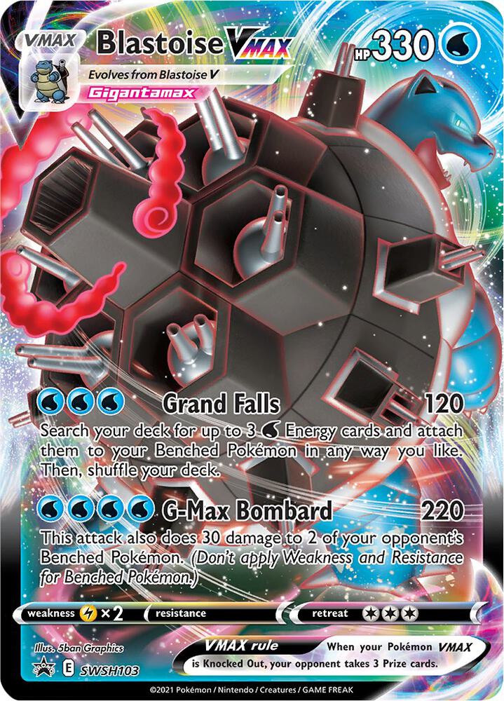 Blastoise VMAX SWSH103 (SWSH: Sword & Shield Promo Cards)  - Holofoil | Good Games Adelaide SA