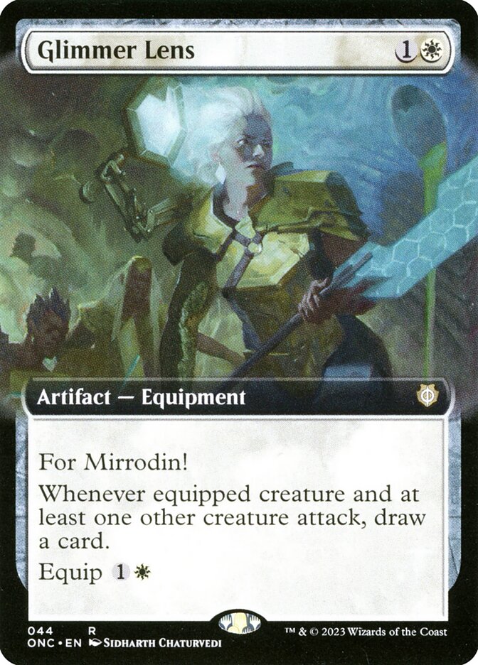 Glimmer Lens 44 (Commander: Phyrexia: All Will Be One)  - Extended Art | Good Games Adelaide SA