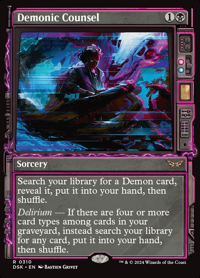Demonic Counsel 310/286 (Duskmourn: House of Horror)  - Showcase | Good Games Adelaide SA