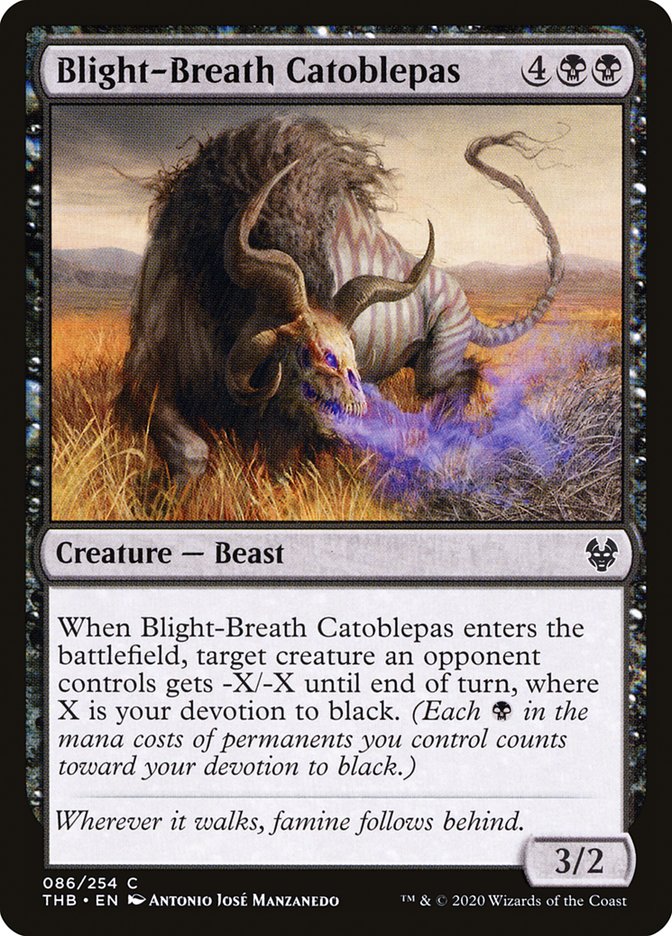 Blight-Breath Catoblepas 86 (Theros Beyond Death)  | Good Games Adelaide SA