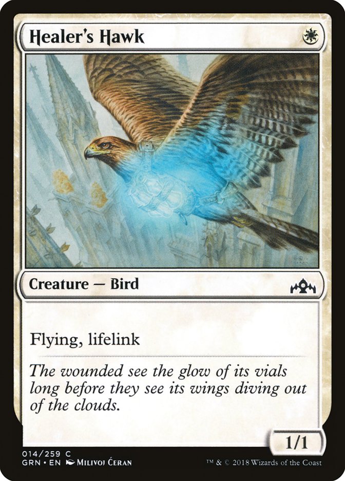 Healer's Hawk 14 (Guilds of Ravnica)  - Foil | Good Games Adelaide SA