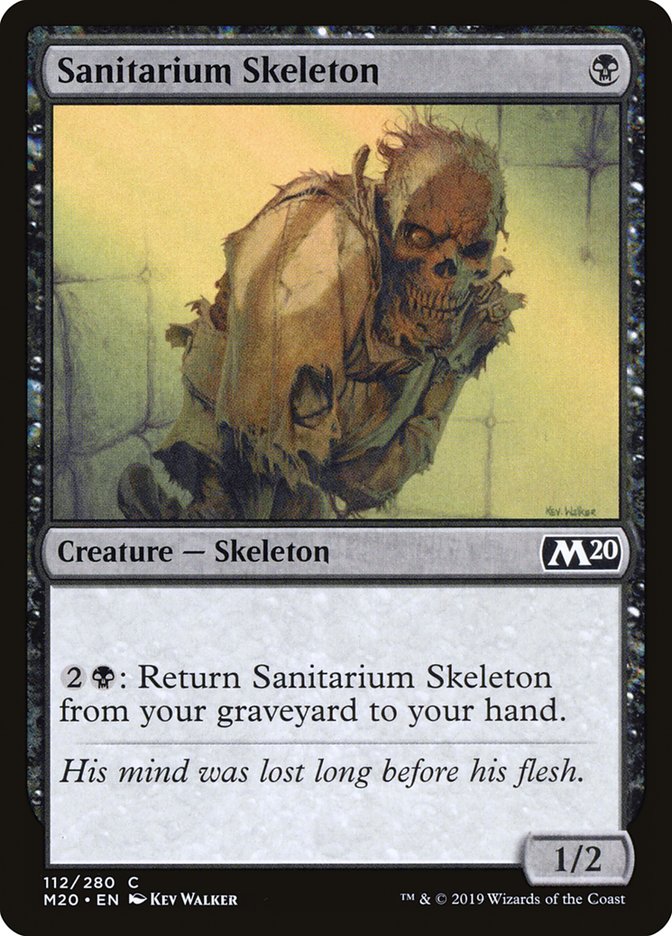 Sanitarium Skeleton 112 (Core Set 2020)  - Foil | Good Games Adelaide SA