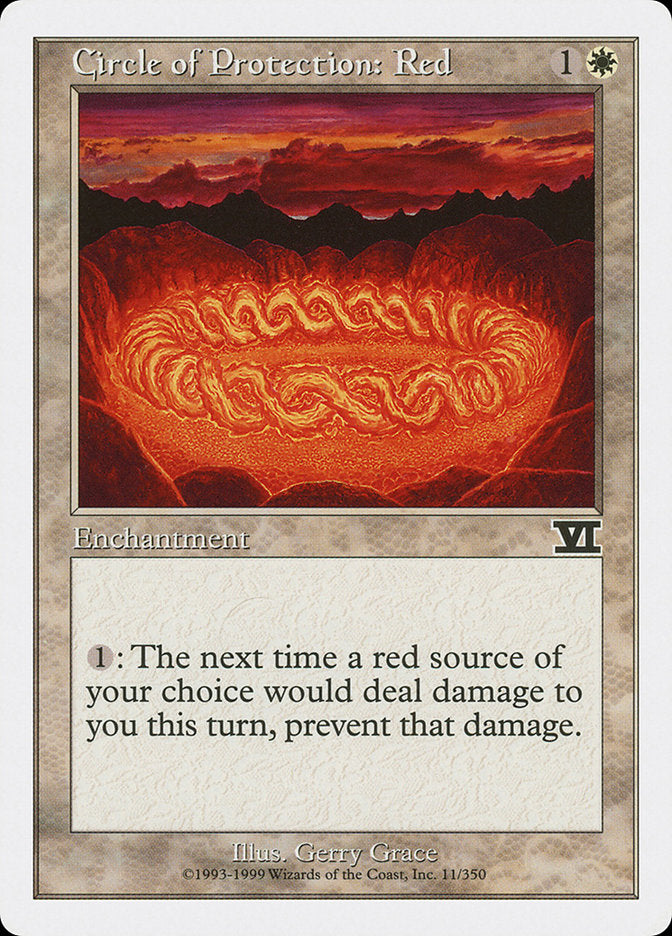 Circle of Protection: Red 11 (Classic Sixth Edition)  | Good Games Adelaide SA