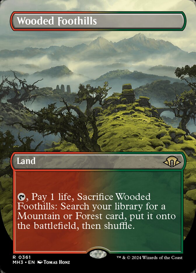 Wooded Foothills 361/303 (Modern Horizons 3)  - Borderless Foil | Good Games Adelaide SA