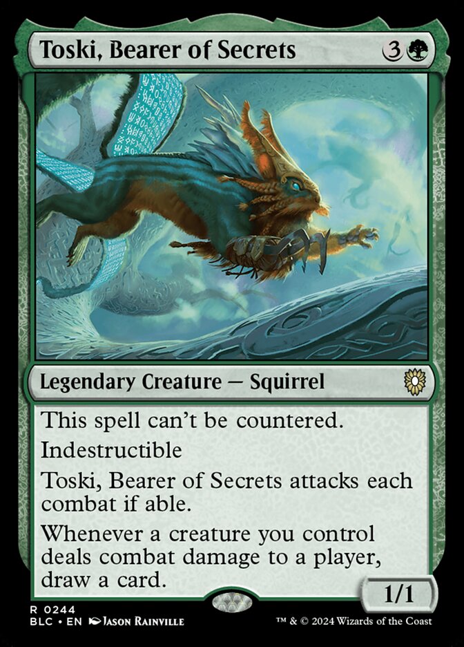 Toski, Bearer of Secrets 244 (Commander: Bloomburrow)  | Good Games Adelaide SA