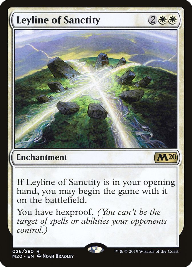 Leyline of Sanctity 26 (Core Set 2020)  - Foil | Good Games Adelaide SA