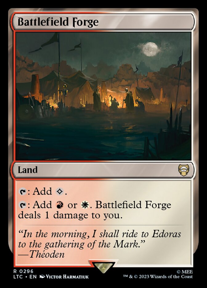 Battlefield Forge 296 (Commander: The Lord of the Rings: Tales of Middle-earth)  | Good Games Adelaide SA