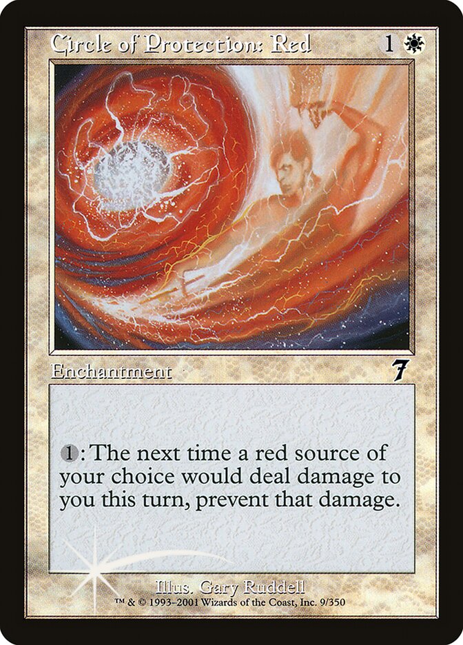 Circle of Protection: Red 9 (7th Edition)  - Foil | Good Games Adelaide SA
