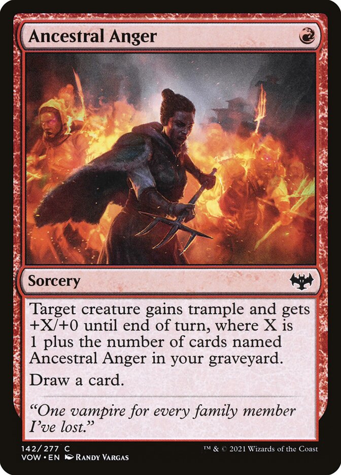 Ancestral Anger 142 (Innistrad: Crimson Vow)  | Good Games Adelaide SA