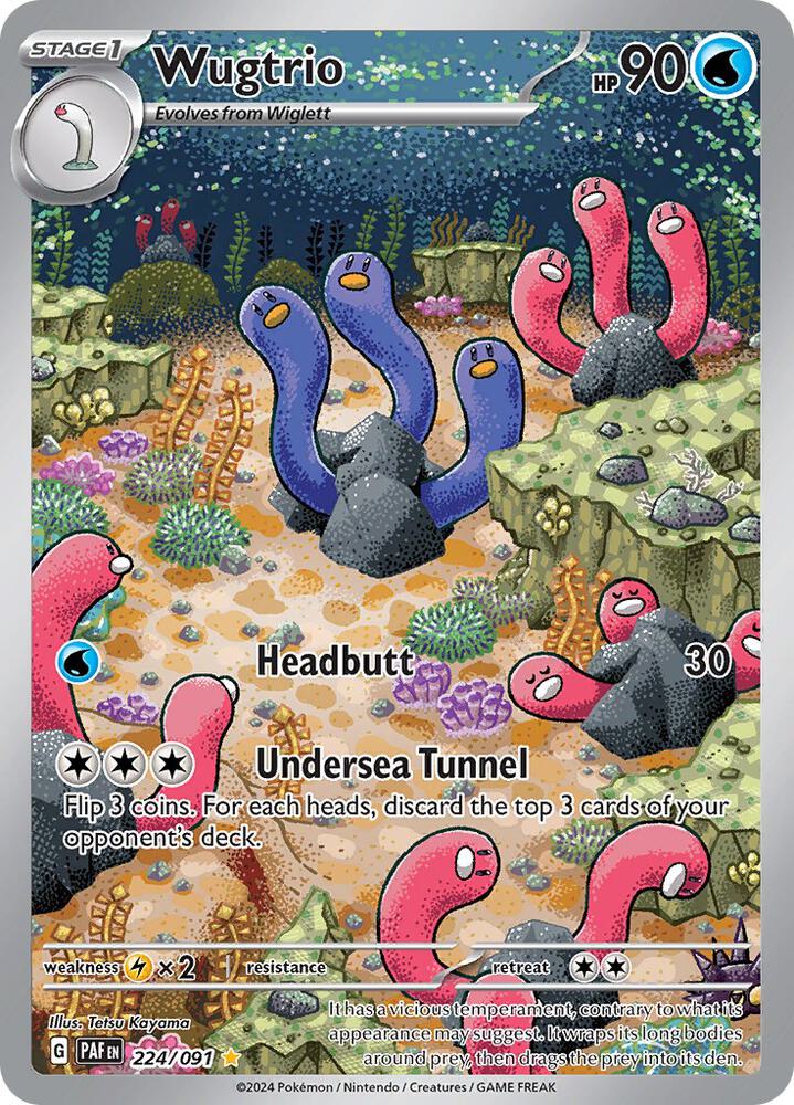 Wugtrio 224/091 (SV: Paldean Fates)  - Holofoil | Good Games Adelaide SA