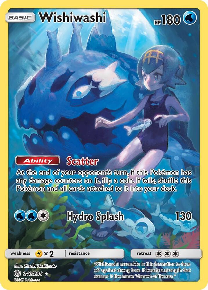 Wishiwashi Secret 240/236 (SM - Cosmic Eclipse)  - Holofoil | Good Games Adelaide SA
