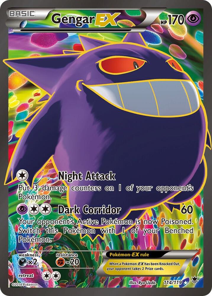 Gengar EX Full Art 114/119 (XY - Phantom Forces)  - Holofoil | Good Games Adelaide SA