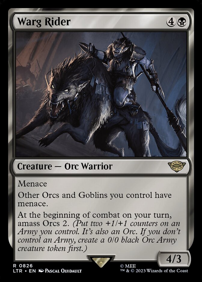 Warg Rider 826 (Universes Beyond: The Lord of the Rings: Tales of Middle-earth)  | Good Games Adelaide SA