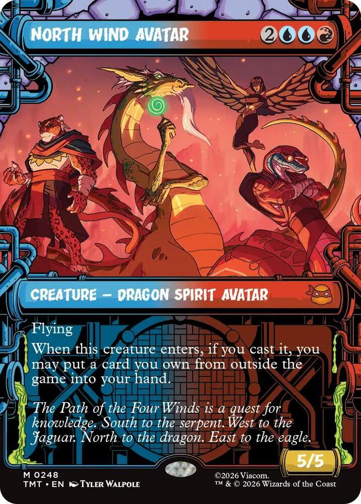 North Wind Avatar  248/260 (Teenage Mutant Ninja Turtles)  - Showcase Foil | Good Games Adelaide SA