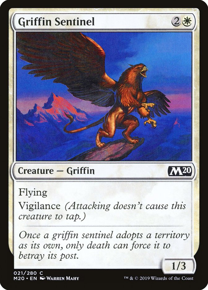 Griffin Sentinel 21 (Core Set 2020)  - Foil | Good Games Adelaide SA
